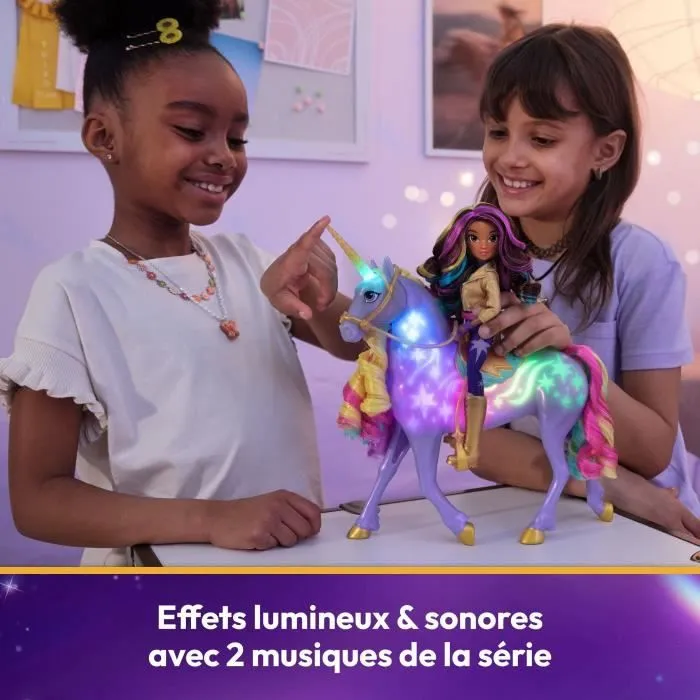 SPIN MASTER LICORNE A FONCTIONS 28 CM WILDSTAR + POUPEE 24 CM Unicorn Academy-8