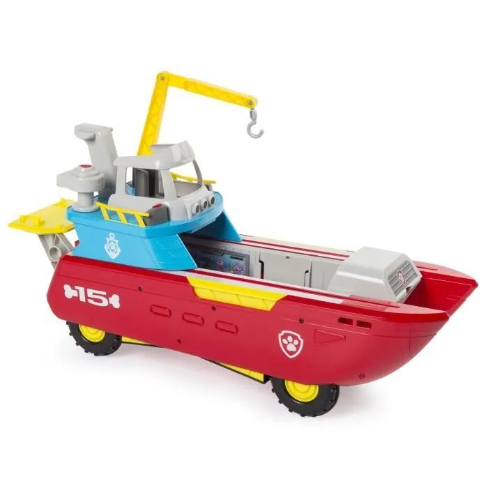Bateau Sea Patroller - Pat' Patrouille - Véhicule de sauvetage avec effets sonores et lumineux-1