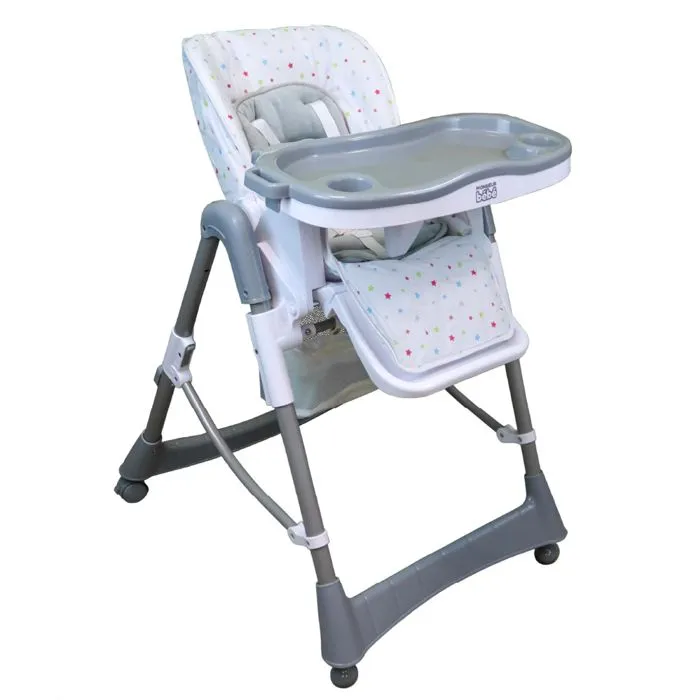 Chaise haute bébé pliable réglable hauteur dossier tablette - Ptit - Stella - Monsieur Bébé-0