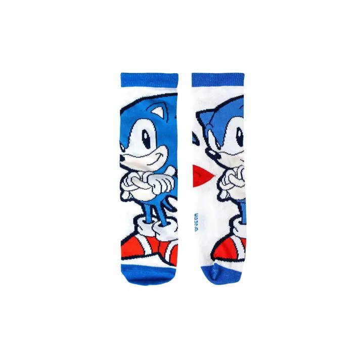 Chaussettes - Sonic - Pack de 4 - Multicolore - Confortable - Mixte-2