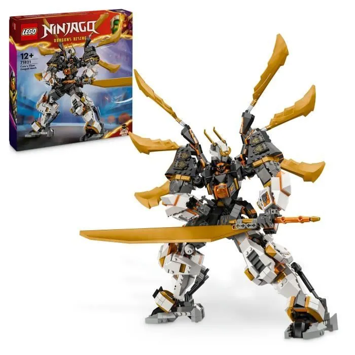 LEGO® NINJAGO® 71821 Le dragon Titan de Cole - Jouet d’aventure et robot ninja-0