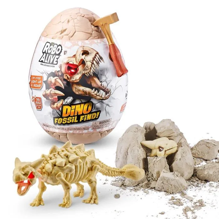 Robo alive - 7156E - Dinosaure Dino Fossil Find-Ankylosaure, , Ankylosaurus-0