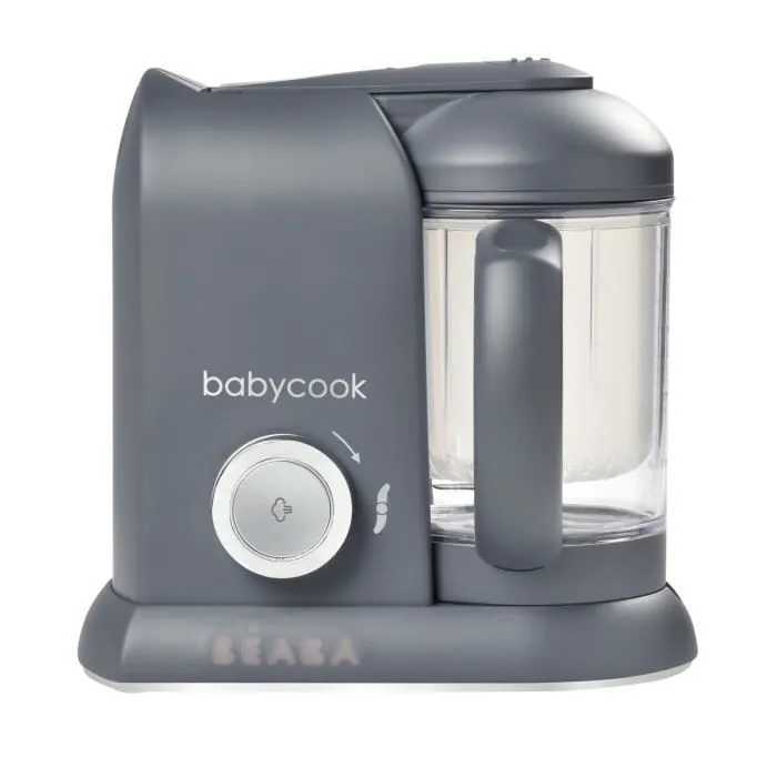 BÉABA - Babycook Solo - Robot Bébé 4 en 1 Mixeur-Cuiseur - Cuisson Vapeur - Dark Grey-0
