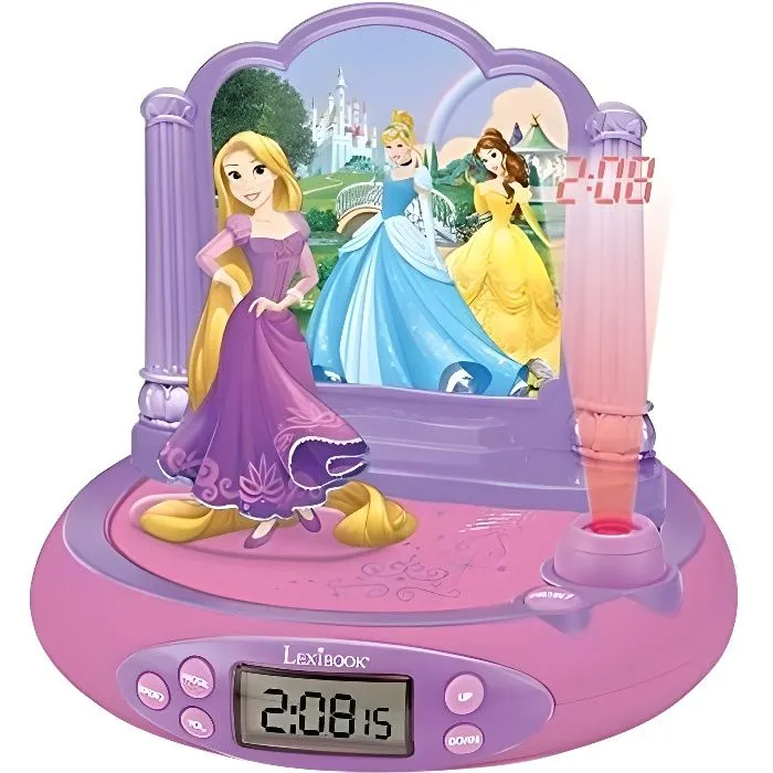 Radio Réveil Projecteur Disney Princesses Raiponce - LEXIBOOK-0