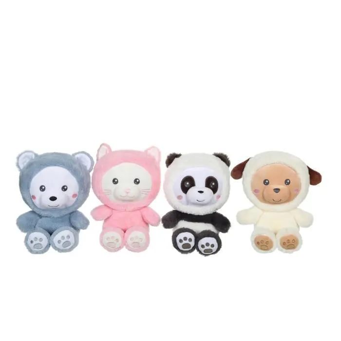 Peluche Chien Hoody Pets - GIPSY TOYS - Crème, 24 cm-2
