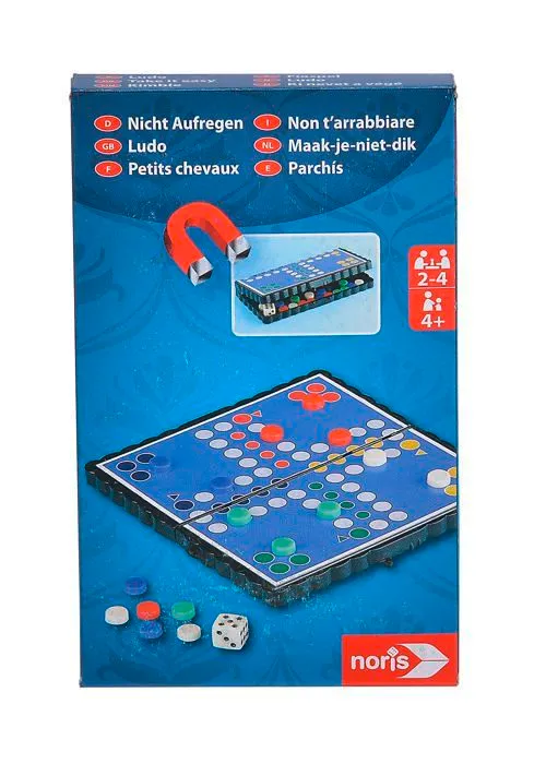 Mallette - coffret multi-jeux Noris - 606015424 - Lot de 6 Jeux de Voyage magnétiques-2