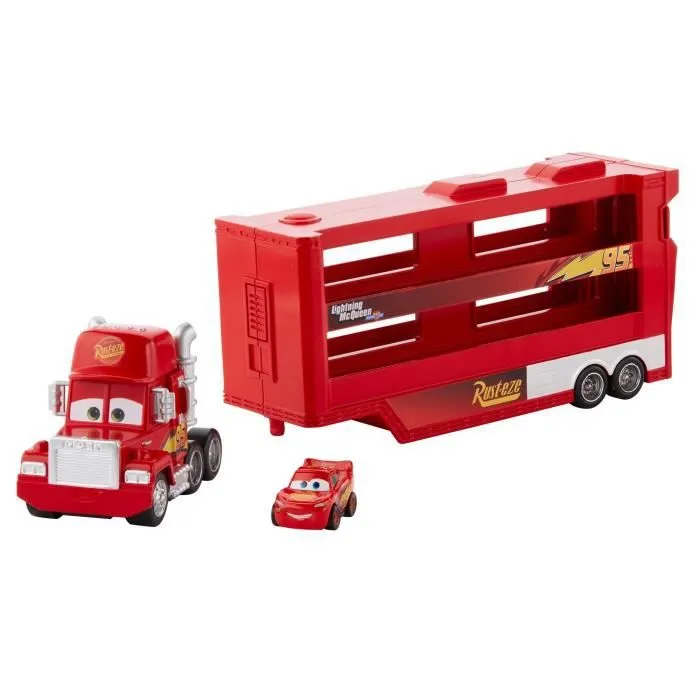 Véhicule Mini Transporteur Mack - Cars - MATTEL - Rouge - Capacité de transport 18 véhicules-3