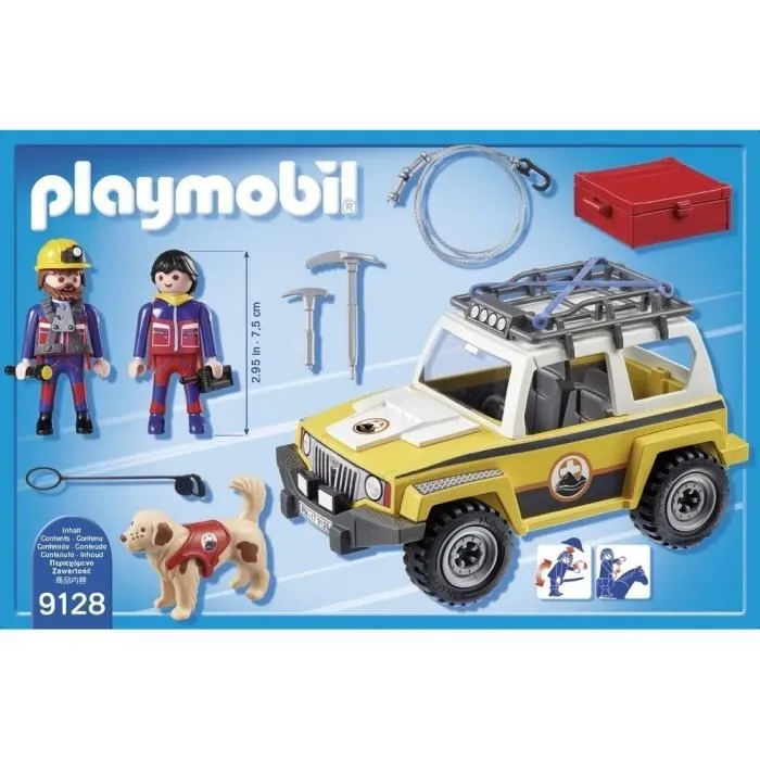 PLAYMOBIL - Secouristes de Montagnes avec Véhicule - Action - L'Escalade-4
