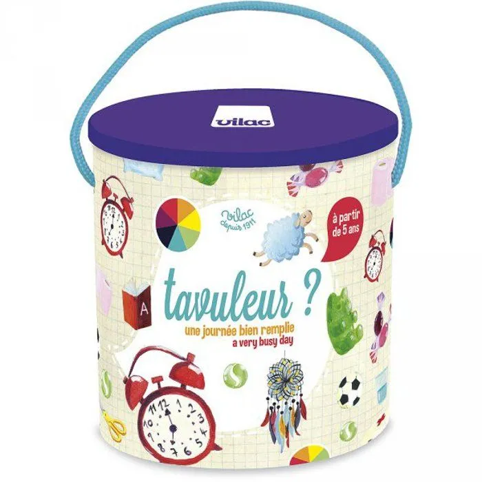 Jeu de société - VILAC - Tavuleur - Une journée bien remplie - Blanc - Mixte - Enfant-1