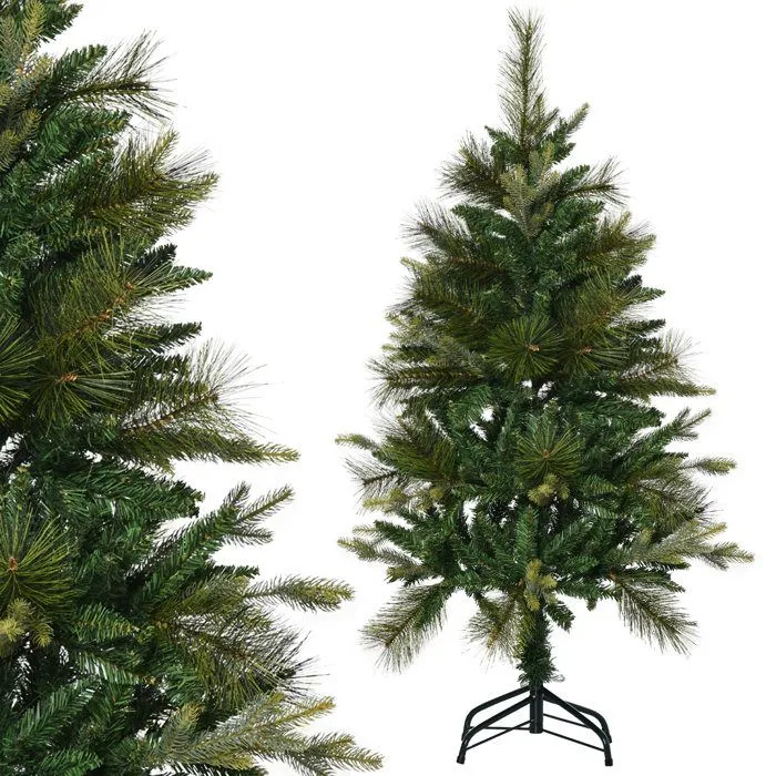 HOMCOM - Sapin de Noël - PVC - 61x61x120cm - Vert-0