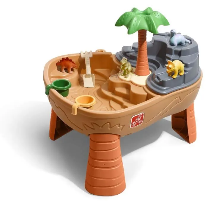 Step2 Dino Dig Table de jeu Sable et Eau | Avec Kit d’Accessoires de 7 Pièces | Table Activité Enfant à Eau pour le jardin-0