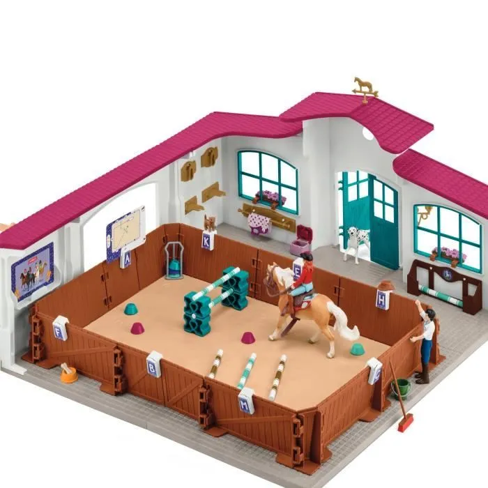 Grand Manège Equestre, Coffret figurine et accessoires, Schleich 42639 Horse Club, Pour enfant dès 5 ans-2