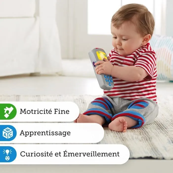 Fisher-Price - La Télécommande de Puppy - Jouet d'éveil - 6 mois et + DLD31-3