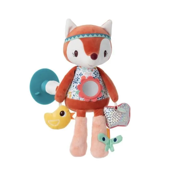 Peluche d'activités - LILLIPUTIENS - Alice la renarde - 20x11,5x31 cm - Mixte - Dès 3 mois-0