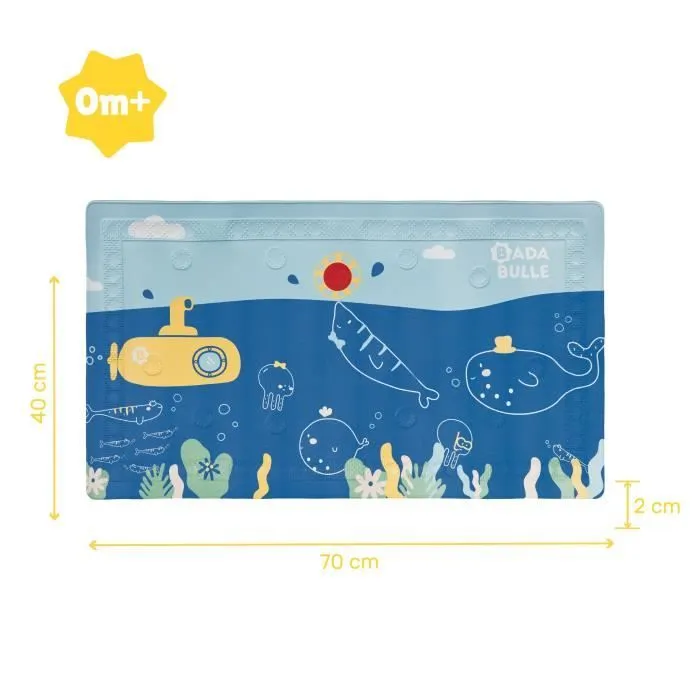 Badabulle Tapis de bain antidérapant avec témoin de température-4