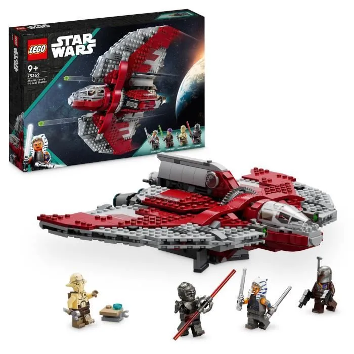 LEGO® Star Wars La Navette T-6 d’Ahsoka Tano 75362 - Vaisseau Lance-Tenons - 4 Personnages-0