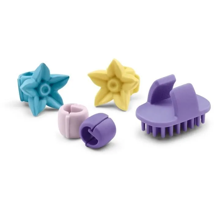 Figurine Étalon Knabstrup à coiffer - Coffret de Pièces avec Figurine Cheval et Accessoires pour Garçons et Filles - Cadeau pour-4