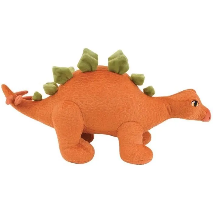 JEMINI Les Jeminosaures Lot de 3 peluches dinosaure diplodocus, velociraptor et stegosaure +/- 18 cm 100% recyclé-1