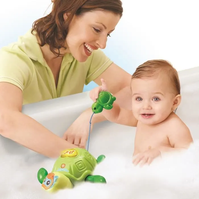 Jouet de Bain - VTECH BABY - Maman Tortue et son Bébé Nageur - Vert - Mixte - 12 mois et plus-2