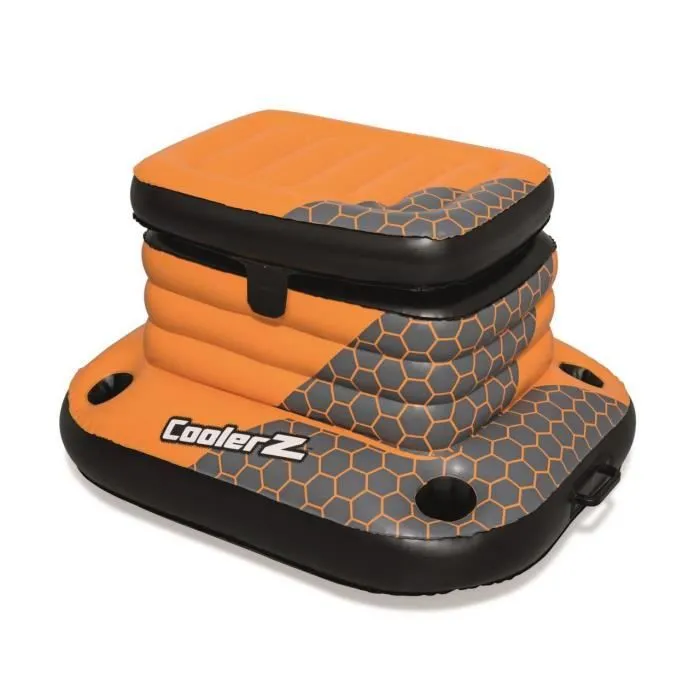 Accessoire gonflable plage piscine Glaciere flotante 49l - Bestway UNI Orange-2