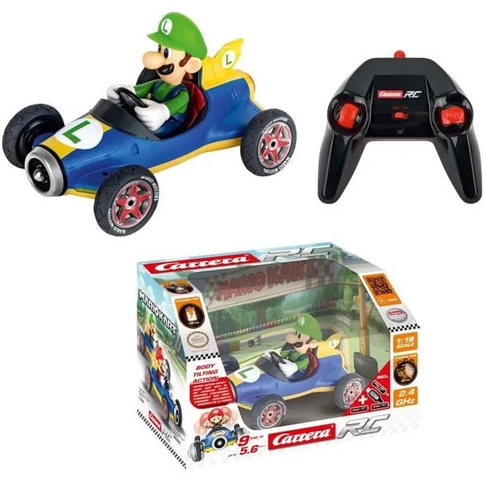 CARRERA-TOYS - 2,4GHz Mario Kart™ Mach 8, Luigi-0