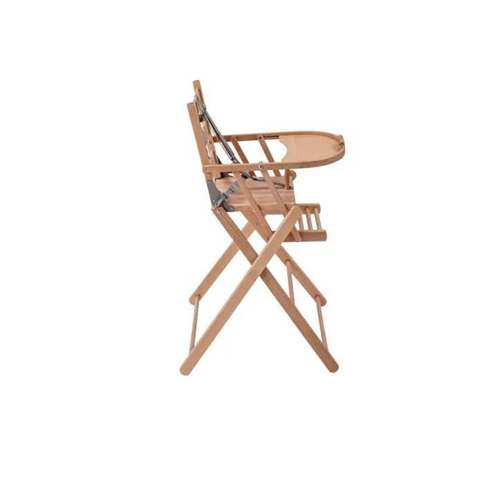 COMBELLE Chaise haute pliante Sarah Vernis naturel-3