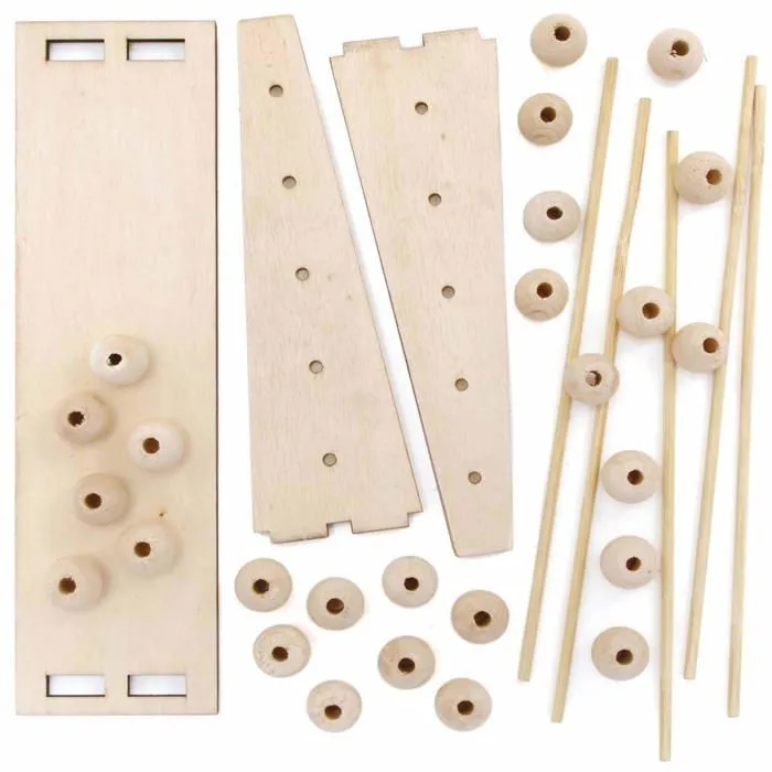 Baker ross - FE524 - Kit Abaque en bois, jouet educatif pour enfants, ressources d'apprentissage pour enfants-1