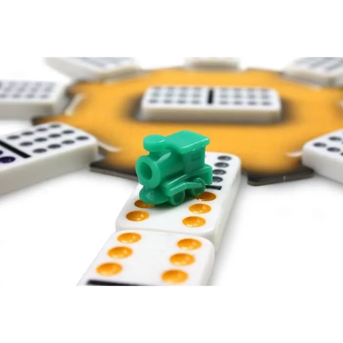 Jeu de dominos Mexican Train TACTIC - Boîte métal - Multicolore - 30 min - Adulte-1