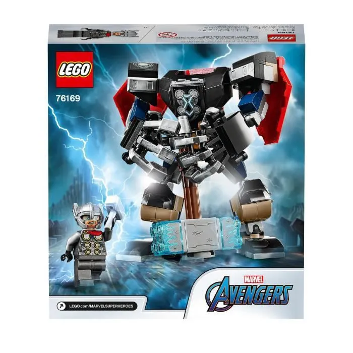 LEGO® Marvel Avengers 76169 L’armure robot de Thor, set à construire et collectionner comprenant le marteau de Thor et sa figurine-4
