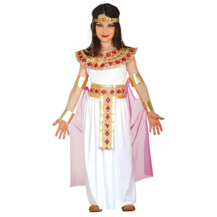 Déguisement enfant égyptien - Antiquité - Rose - Fille - Polyester - Normes UE-0