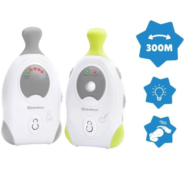 Badabulle Babyphone Audio Baby Online 300m avec Veilleuse-2