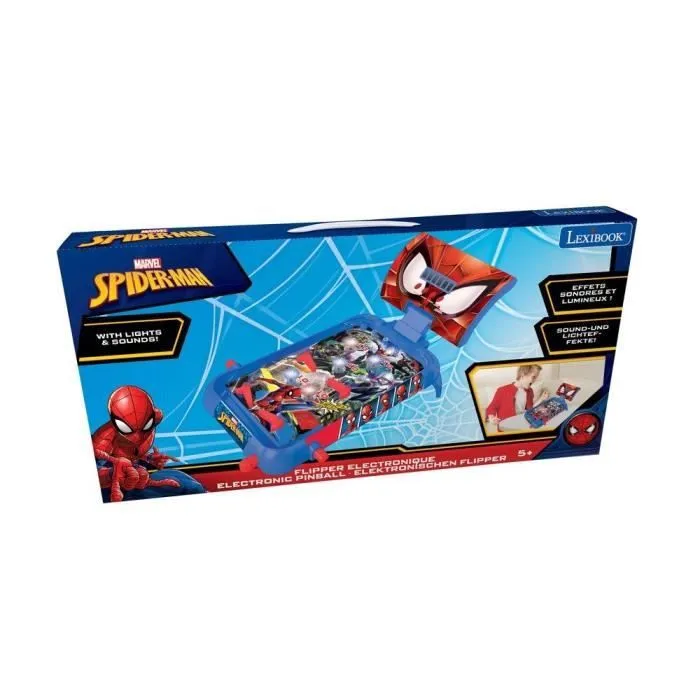Flipper Électronique Spider-Man - LEXIBOOK - Effets lumineux et sonores-2