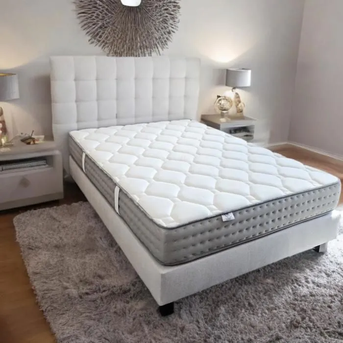 Matelas 140x190 cm, Zen, 20 cm, mémoire de forme, ferme, réversible, fabrication PORTUGAL-1