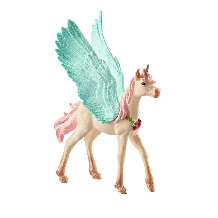 Figurine SCHLEICH Licorne-pégase bijou et poulain - Beige - Pour Enfant à partir de 3 ans-0