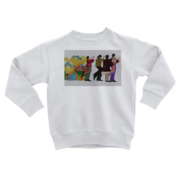 Sweatshirt Enfant The Beatles Yellow Submarine Dessin Film 70's Hippie Pop-0