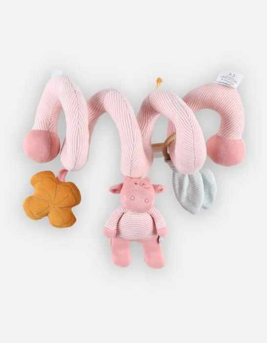 Jouet d'éveil - NOUKIE'S - Spirale d'activités ludiques Lola - Rose - Pour bébé fille - Pouët, billes et formes-1