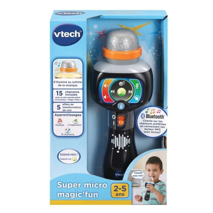 Microphone pour enfant - VTECH - Super Micro Magic'Fun - Bluetooth et effets sonores-4