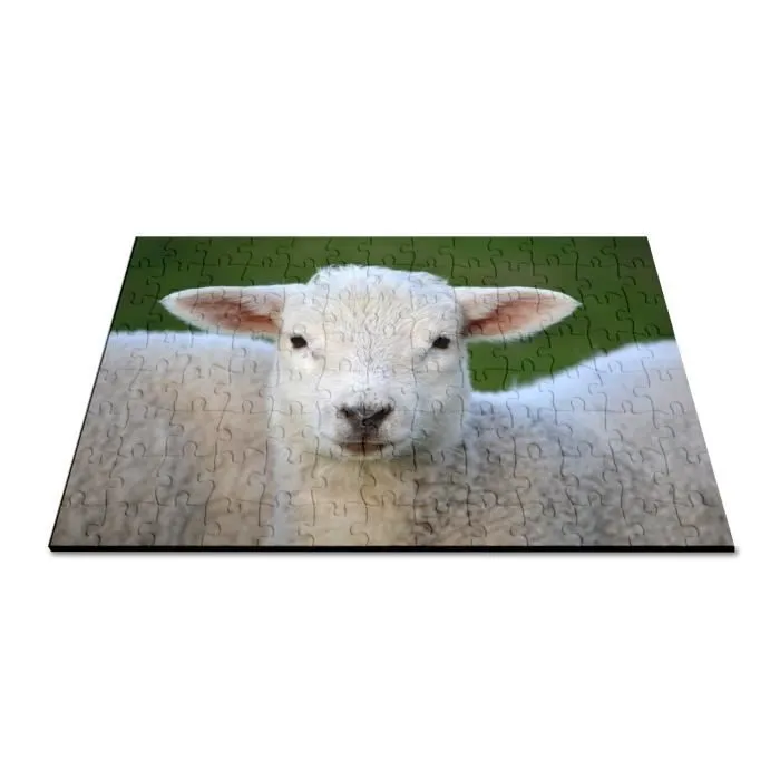 Puzzle Classique 100 pièces Agneau Bebe Mouton Super Mignon Prairie Animal-2