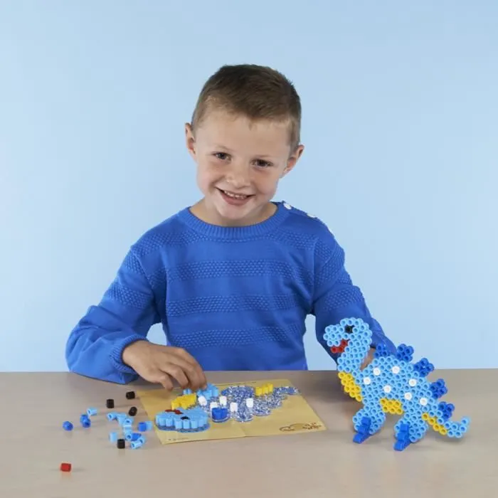 HAMA - Boite "Dinosaure" - 600 perles à repasser taille MAXI et 1 plaque - Loisirs créatifs - Dès 3 ans-2