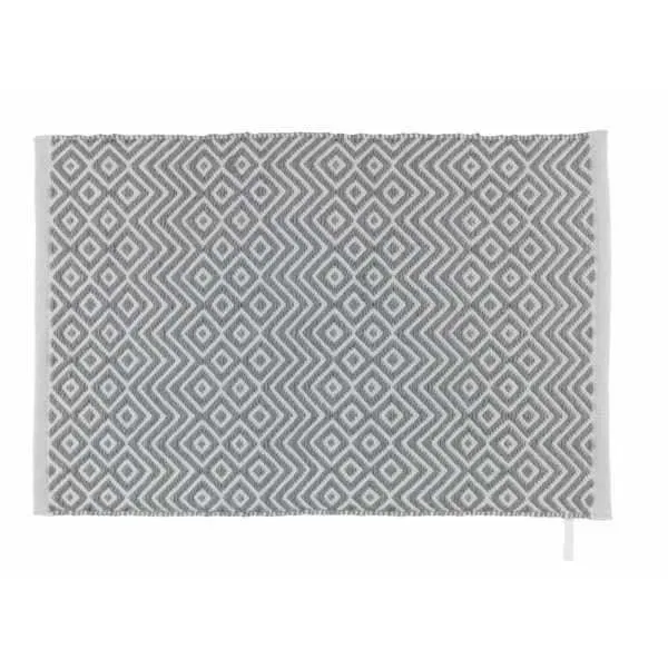 WENKO Tapis de bain Abai, tapis salle de bain antidérapant, en bouteille plastique recyclée, Polyester, 50x80 cm, multicolore-0