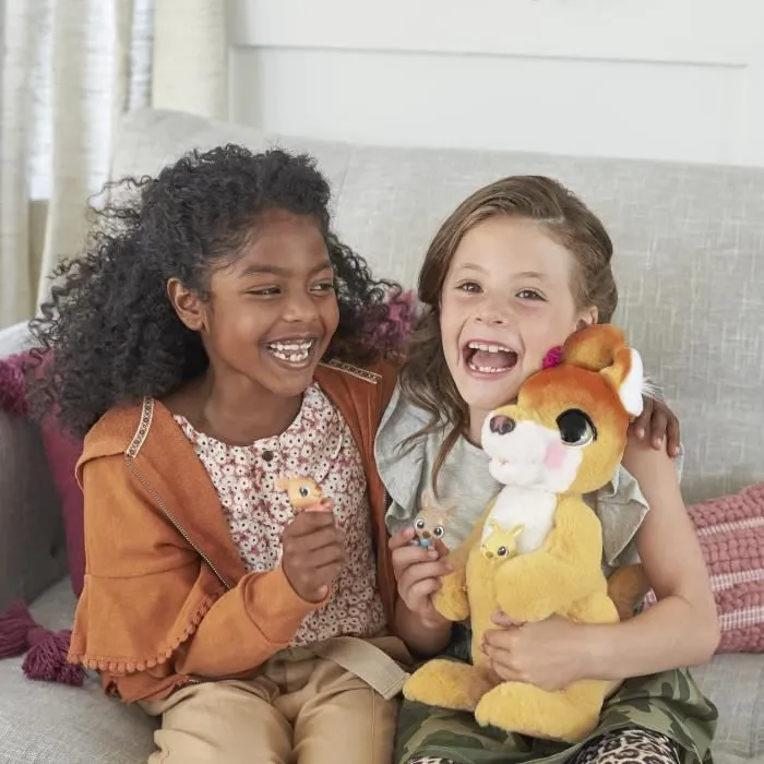 FURREAL FRIENDS - Mama Josie - jouet kangourou interactif-4