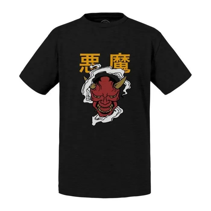 T-shirt Enfant Noir Akuma Démon Japon Asie Culture Manga-0