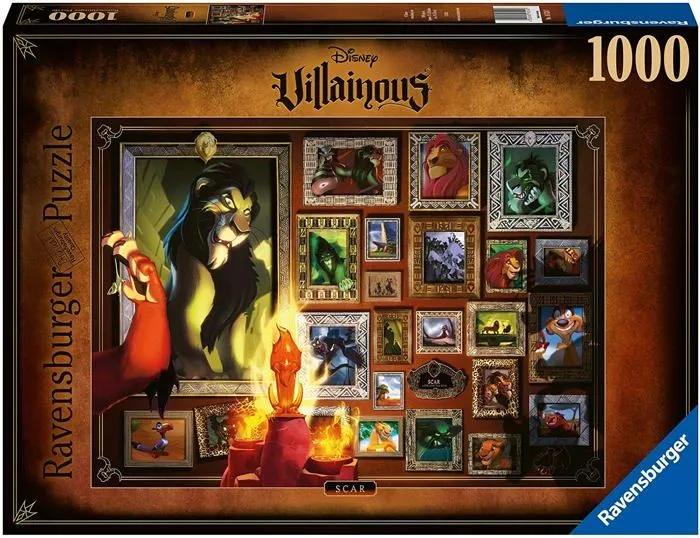 Puzzle 1000 pièces Scar - Collection Disney Villainous - Ravensburger - Dessins animés et BD - Adulte-2