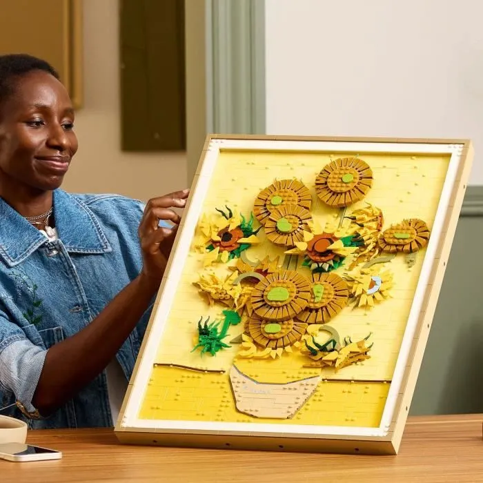 LEGO Art 31215 Vincent van Gogh – Les Tournesols - Tableau mural, Construction pour adulte-4