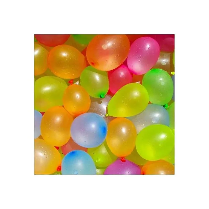Kit de 300 Bombes à Eau avec Entonnoir Ballons Colorés Faciles à Remplir Pour Jeux d'Été-2