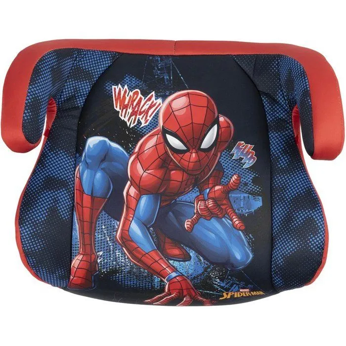Tataway Siège auto rehausseur Marvel Spiderman avec fixations ISOFIX i-Size ECE R129. Sécurité enfant 125-150cm. Siège d'appoint sup-2
