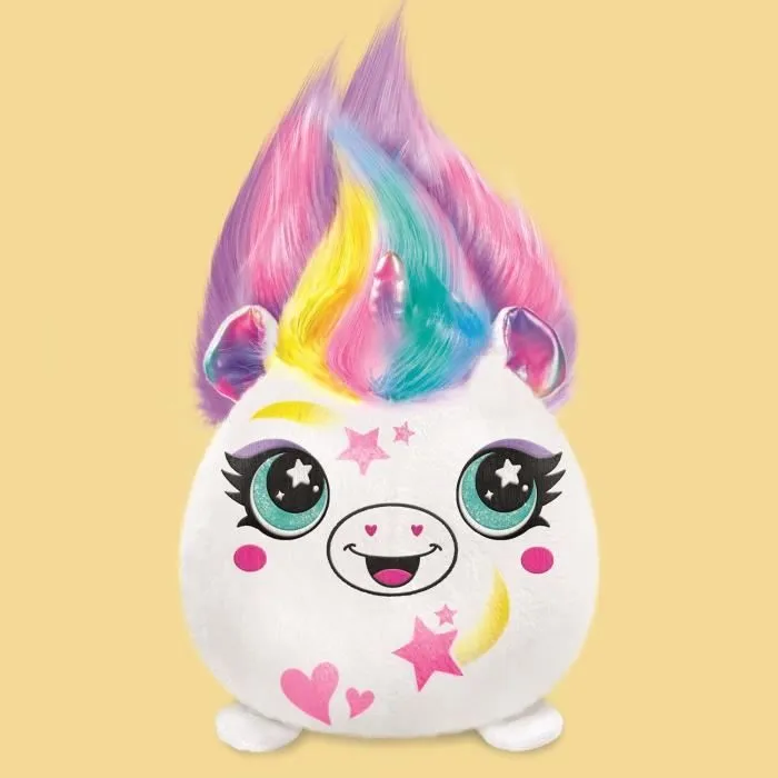 Canal Toys - Airbrush Plush - Peluche Squishy Hair’iffic à coiffer et décorer avec spray électronique, feutres, -AIR 040- aléatoire-3