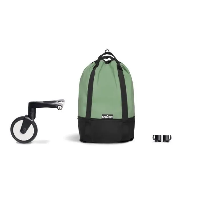 Sac YOYO - BABYZEN - Peppermint - Vert et noir - Mixte - Enfant - Non réversible - 4 roues-0