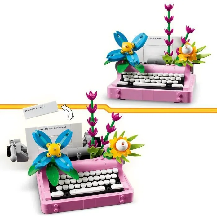 LEGO Creator 31169 3-en-1 La machine à écrire avec des fleurs - Jeu pour fille dès 8 ans-2
