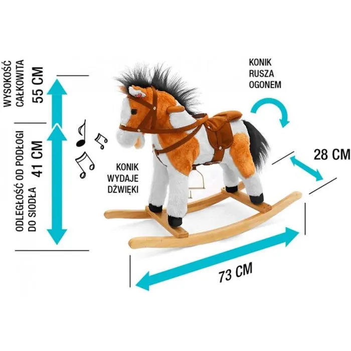 Cheval à bascule LATEK marron-1